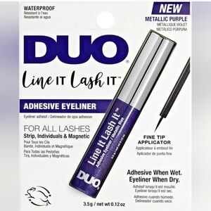 3 x DUO Line it Lash it Adhesive eyeliner Metallic Purple